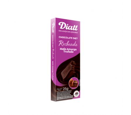 CHOCOLATE DIATT MEDIO AMARGO RELL. TRUFA 25GR