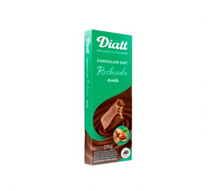 CHOCOLATE DIATT C/ LECHE RELL DE AVELLANA 25GR