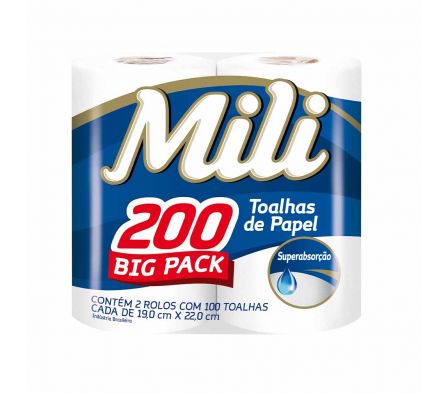 TOALLA MILI P/ COCINA 200 HOJAS - 2UND