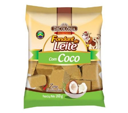 FONDANT DE LECHE DACOLONIA C/COCO 160G