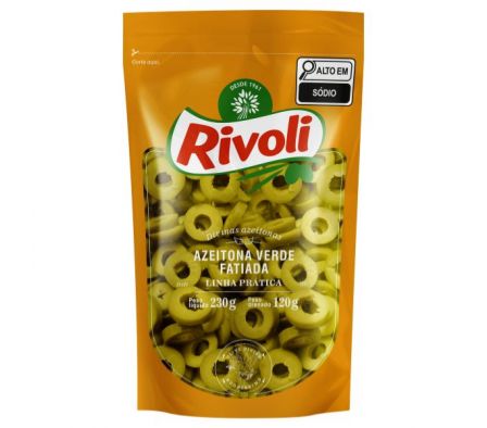 ACEITUNAS RIVOLI VERDES RODAJA DOY 120 GR