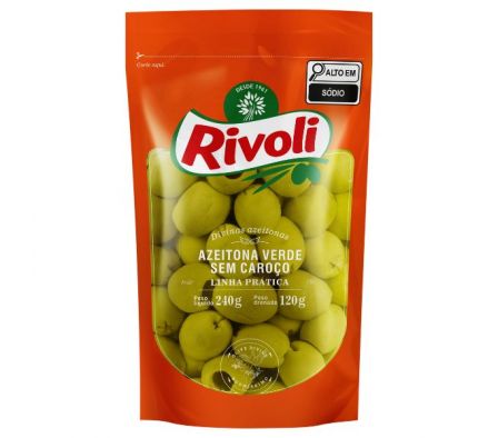 ACEITUNAS RIVOLI VERDES S/SEMILLA DOY PACK 300GR