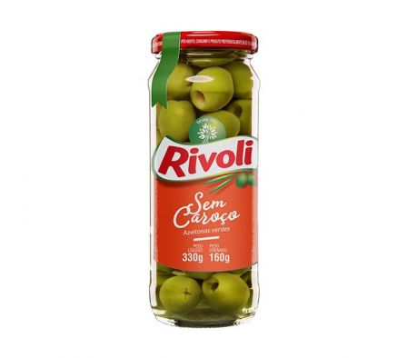 ACEITUNAS RIVOLI VERDES S/SEMILLA VIDRIO 330GR
