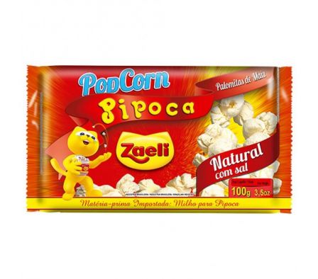PIPOCA MICRO. ZAELI NATURAL 100GR.