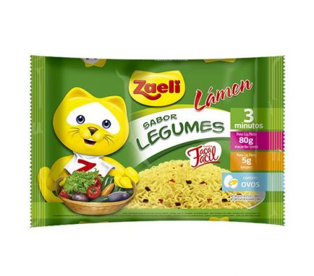 FIDEOS INSTANT. ZAELI VERDURAS 85GR.