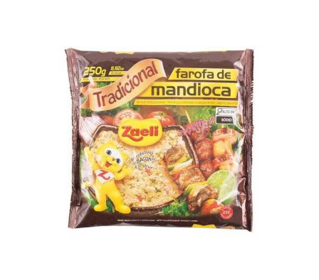 FAROFA ZAELI PRONTA MANDIOCA 250GR