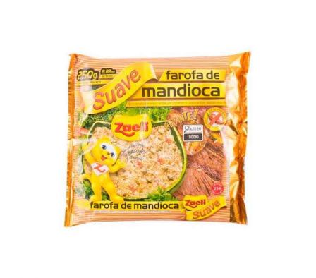 FAROFA ZAELI PRONTA MANDIOCA SUAVE 250GR