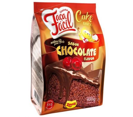 MEZCLA P/ TORTA ZAELI HAGA FACIL CHOCOLATE 400GR