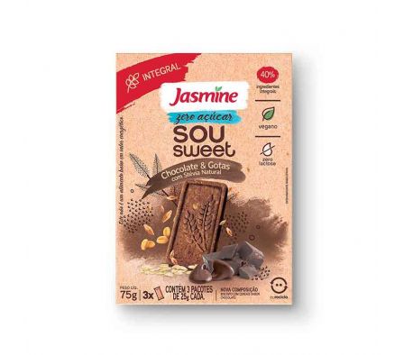 GALLETA C/ CEREALES JASMINE ZERO CHOC&GOTAS 75G