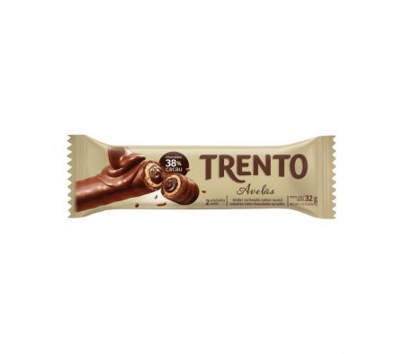 CHOCOLATE TRENTO RELLENO AVELA 32G C/16UN