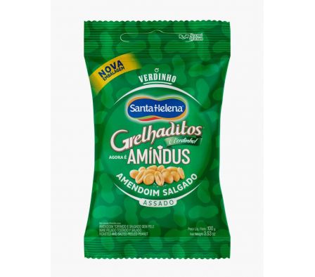MANI PELADO SANTA HELENA GRELHADITOS 100G