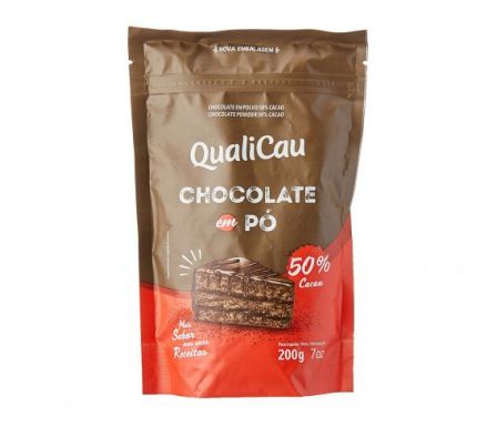 CHOCOLATE EN POLVO QUALICAU 50% 200GR 