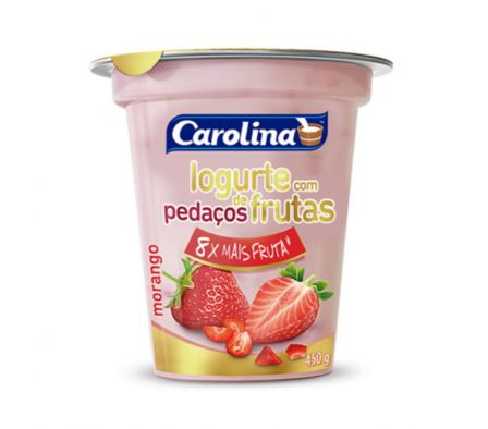 YOGUR CAROLINA TROZOS DE FRUTILLA 450GR