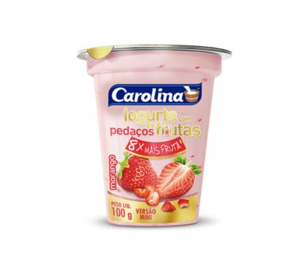 YOGUR CAROLINA TROZOS DE FRUTILLA 100GR