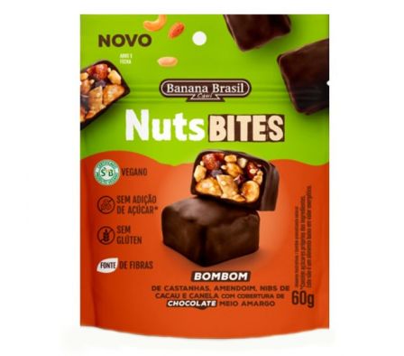 BOMBONES NUTSBITES C/RELLENO VEGANO 60GR