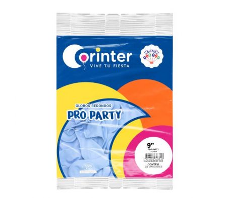 GLOBO CORINTER PRO PARTY CELESTE 9x25        