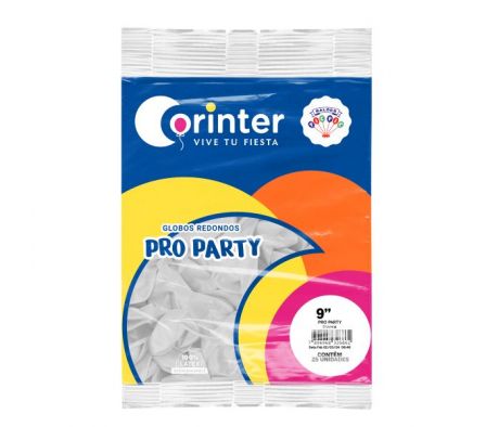 GLOBO CORINTER PRO PARTY BLANCO 9x25     