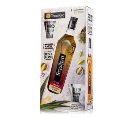 PACK TEQUILERO REPOSADO C/2 VASOS 750 ML