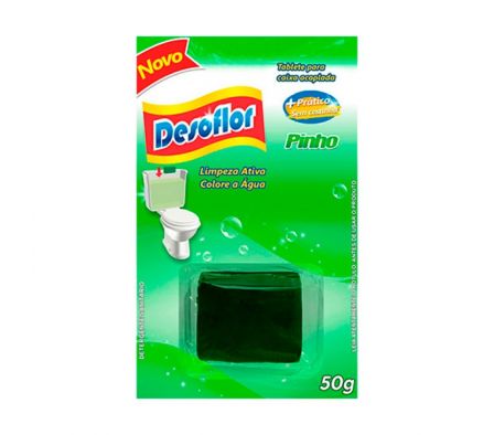 TABLETA P/INODORO DESOFLOR PINO 50G