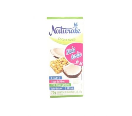 CEREAL BARRA NATURALE LIGHT COCO Y AVENA 25GR 3UN