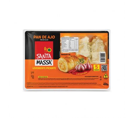 PAN DE AJO SANTA MASSA LEVEMENTA PICANTE 400GR