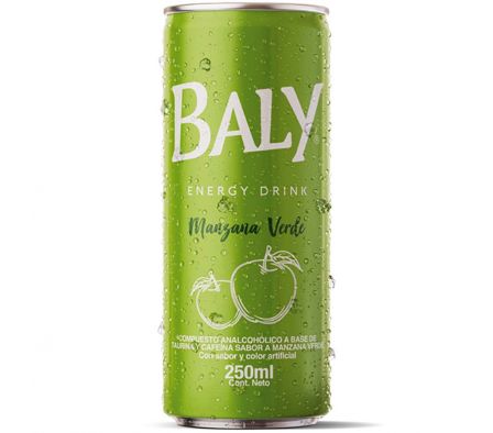 ENERGIZANTE  BALY DRINK MANZANA VERDE LATA  250ML