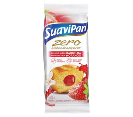 MINI BUDIN LIGTH SUAVIPAN VAINILLA/MORANGO 40GR