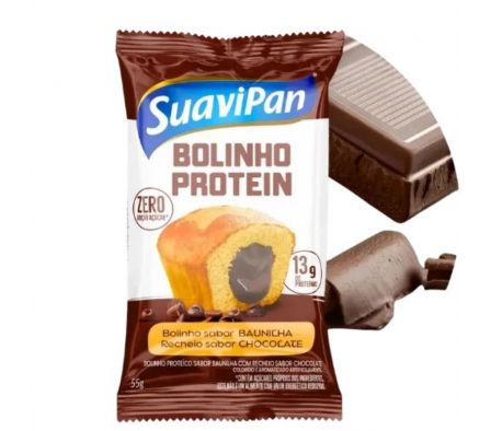 BUDIN SUAVIPAN PROTEICO VAINILLA RELLENO CHOCO 55G