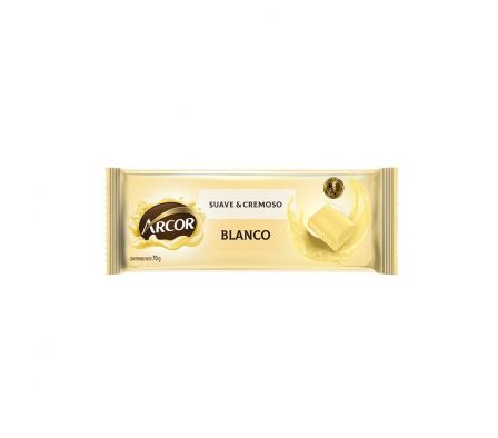 BARRA DE CHOCOLATE ARCOR BLANCO 70GR