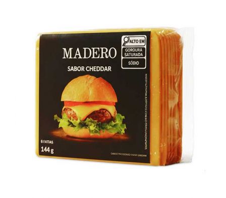 QUESO PROCESADO MADERO SABOR CHEDDAR 144GR