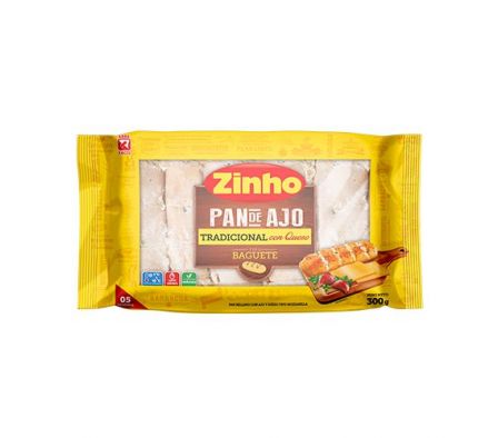 PAN DE AJO ZINHO TRADICIONAL C/QUESO 300GR