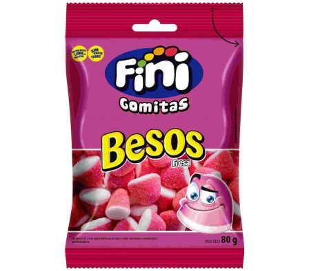 GELATINAS FINI BESOS FRESA 80G