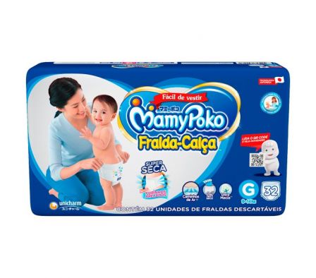 PAÑAL MAMYPOKO CALZA PREMIUM JUMBO TAMAÑO G 32UN