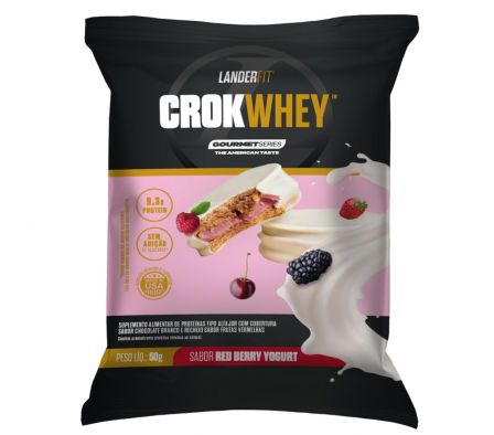 ALFAJOR LANDERFIT CROKWHEY SAB REDBERRY YOGURT 50G