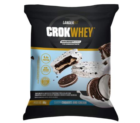 ALFAJOR LANDERFIT CROK WHEY COOKIES AND CREAM 50G