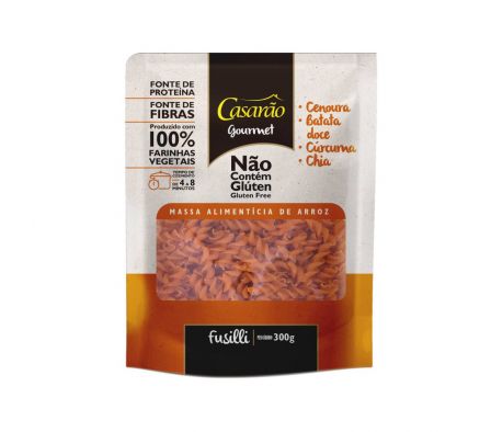 PASTA GOURMET CASARAO FUSILLI ZANAHORIA 300G
