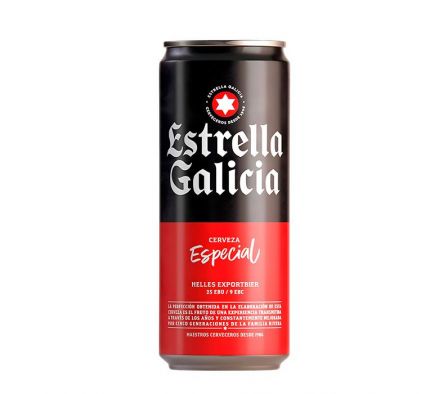 CERVEZA ESTRELLA GALICIA  LATA 269ML