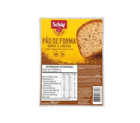 PAN DE QUINOA Y LINAZA SCHAR 200 GRS