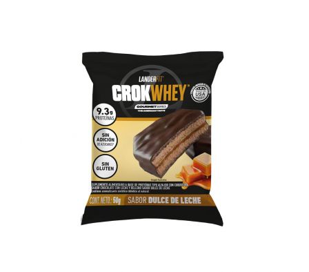 ALFAJOR LANDERFIT CROKWHEY DULCE DE LECHE 50GR 