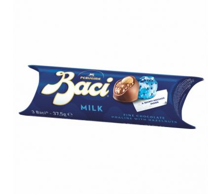 BOMBON PERUGINA BACI TUBO TRIO CHOCO C/LECHE 37,5G