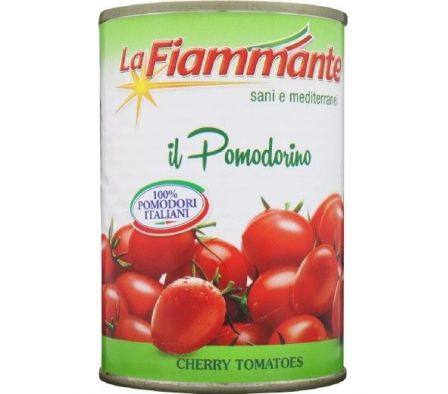 TOMATES PELADOS LA FIAMMANTE CHERRY  400GR