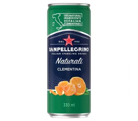 AGUA SABORIZADA SANPELLEGRINO NAT. CLEMENTINA 330M