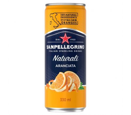 AGUA SABORIZADA SANPELLEGRINO NATUR. ARANCIATA 330