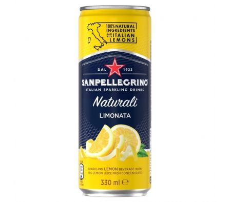AGUA SABORIZADA SANPELLEGRINO NAT. LIMONATA 330ML