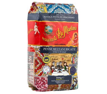 PASTA DI MARTINO PENNE MEZZANI RIGATE X 500GR
