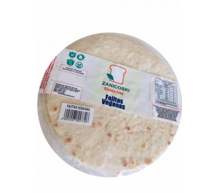 FAJITAS VEGANAS ZANICOSKI SIN GLUTEN X 4 UN