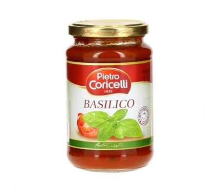 SALSA DE TOMATE PIETRO CORICELLE BASILICO 350GR