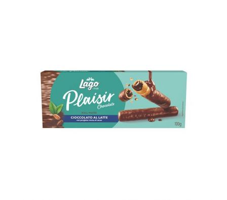 ROLL DE CHOC C/ LECHE PLAISIR 100 GR
