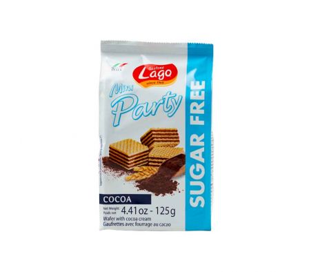 WAFER MINI PARTY DE CHOCOLATE SIN AZUCAR 125GR