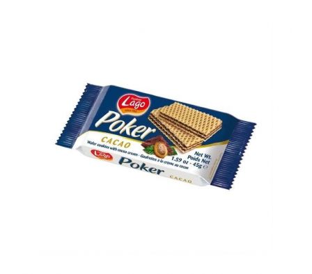 WAFER MINI POKER DE CHOCOLATE 45GR